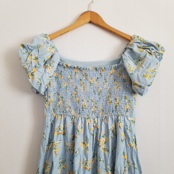 NWOT August Sky Floral Off Shoulder Midi Dress Size Large - Picture 6 of 10